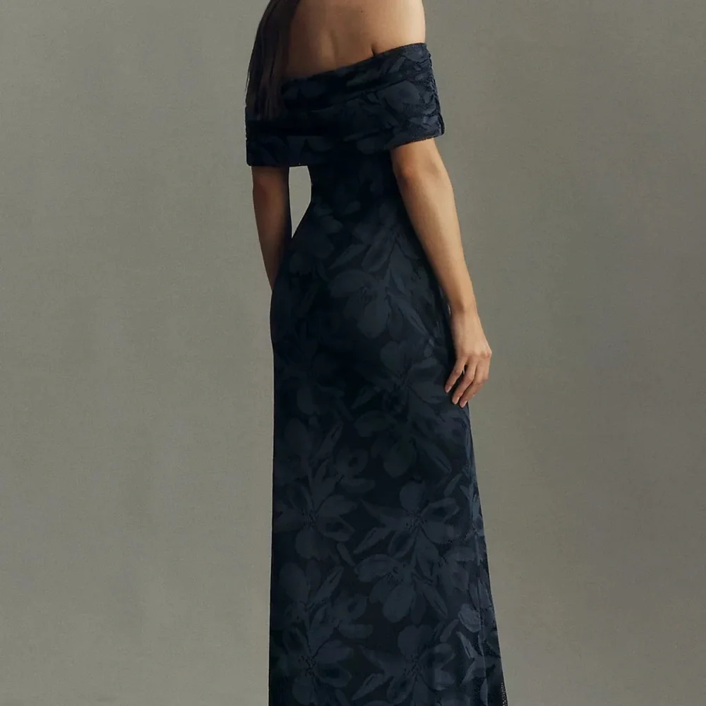 Anthropologie AFRM McCall printed Strapless Navy Floral Dress - Picture 2 of 4